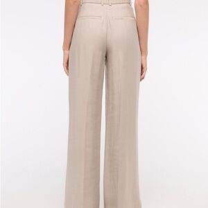 Abercrombie & Fitch Women's Cream Wide Leg Pants